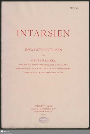 Intarsien : Reconstructionen