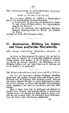 Zusammensetzung der wissenschaftlichen Prüfungs-Commissionen : [III. Gymnasien und Realschulen]