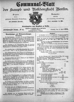 1884,15: No. 15, 13. April 1884
