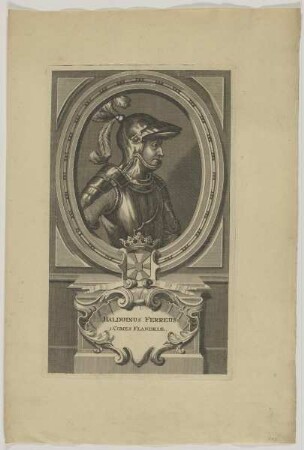 Bildnis des Balduinus Ferreus, 1. Comes Flandriae