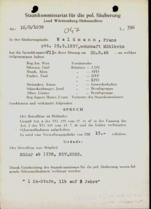 Waldmann, Franz