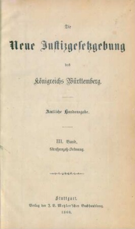 Bd. 3, Abth. 1: Das Gesetz