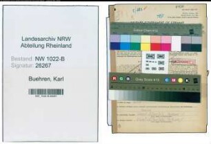 Entnazifizierung Karl Buehren , geb. 26.11.1903 (Elektromonteur)