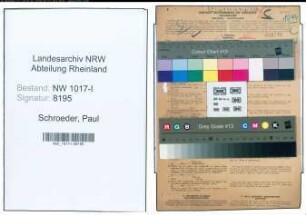 Entnazifizierung Paul Schroeder , geb. 19.10.1905 (Hilfspolizist)