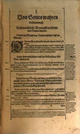 Schatzkammer heiliger Göttlicher Schrifft ... : Alles allein auß der Bibel, Altes vnd Newes Testaments zusamen getragen, vnd in gute richtige Ordnung gesetzt, vnd ordenlich außgetheilet, 1. Der erste Theil, Darinnen angezeigt würdt, was die heilige Schrifft lehret ...