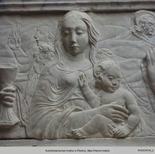 Grabmal des Bischofs Giovanni Geraldini : Fides, Caritas, Spes und Fortitudo