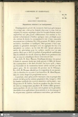 XIV Enseignement Professionnel
