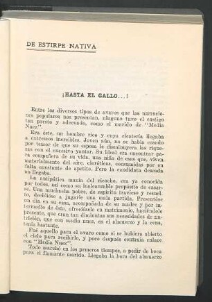 ¡Hasta el gallo...!