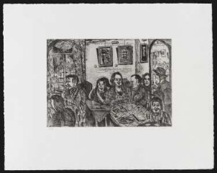 Ätzradierung des Künstlers Eberhard Franke, o.T., 1974