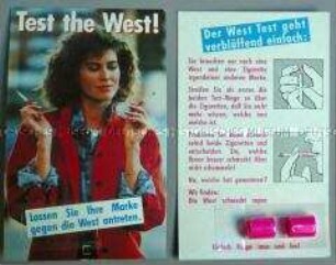 Rauch-Test-Ringe (originalverpackt) für "West"-Zigaretten