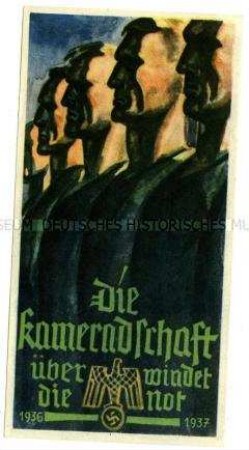 WHW-Abzeichen, Monatstürplakette, Haussammlung vom November 1936
