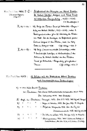 Briefwechsel des Schwagers von Albert Zirkler, Dr. Herbert Schiller, mit Fürst Ernst zu Hohenlohe Langenburg