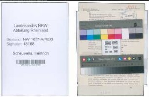 Entnazifizierung Heinrich Scheuvens , geb. 00.00.0000 (Stadtinspektor)