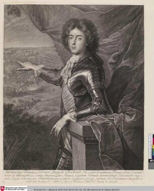 Serenissimo Principi Ludovico Augusto Borbonio, ...; [Louis Auguste de Bourbon du Maine]