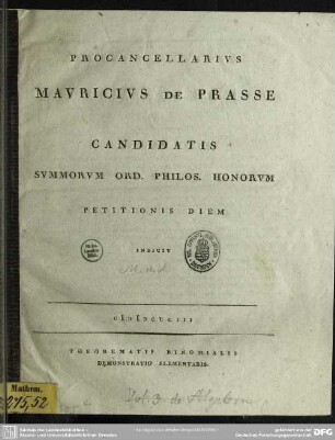 Theorematis binomialis demonstratio elementaris