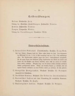 20-23, Universitätsinstitute