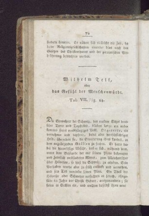 Wilhelm Tell, oder das Gefühl der Menschenwürde. Tab. VII. Fig. 14.