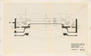 Nationaltheater, München: Zuschauerhaus: Vorbühnenzone 1:50, Variante