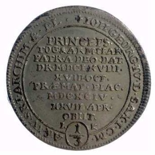 Münze, 1/3 Taler, 1694