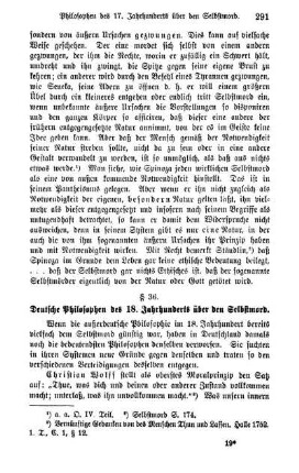§ 36. Deutsche Philosophen des 18. Jahrhunderts über den Selbstmord.