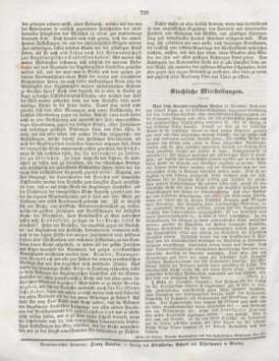 728 Kirchliche Mittheilungen