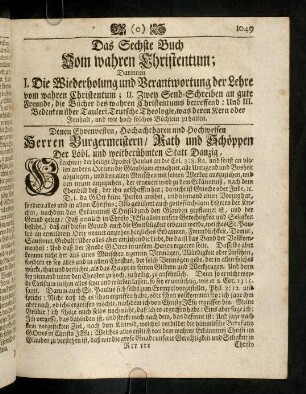 1048-1051, Zuschrift; Vorrede
