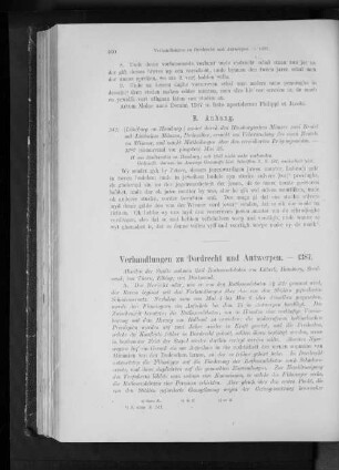 Verhandlungen zu Dordrecht und Antwerpen. - 1387.