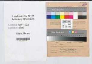 Entnazifizierung Bruno Klein , geb. 14.06.1906 (Verw.Oberinspektor)