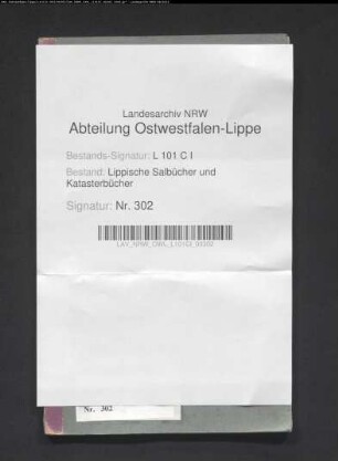 Vermessungsregister des Hofes Lindemann in Lüdenhausen von 1878