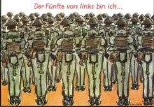 Humoristische Postkartenserie mit NVA-Motiven
