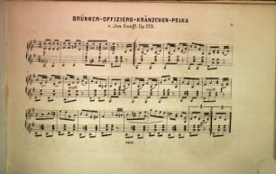 Sammlung der beliebtesten Tänze, [18]. Brünner-Offiziers-Kränzchen-Polka : op. 173