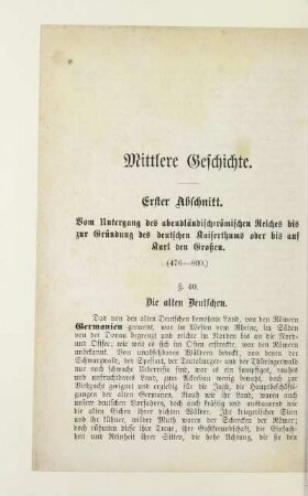 Mittlere Geschichte