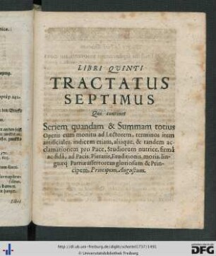 Tractatus Septimus.