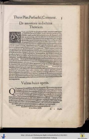 De intentione in doctrina Theorices.