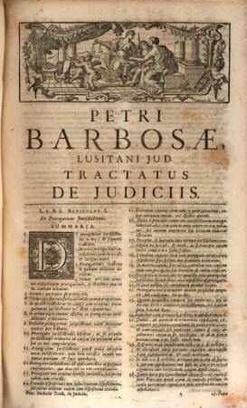 Petri Barbosae J. U. D. Lusitani ... Commentarii Ad Interpretationem Tituli Pandectarum De Judiciis