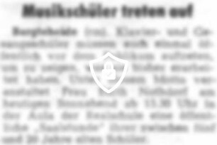 Musikschüler treten auf