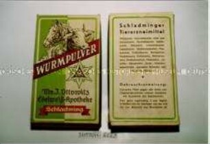 Packungen (leer) "Wurmpulver"