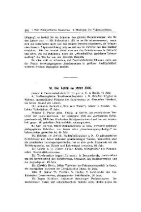 Die Toten im Jahre 1906