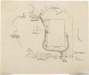 Gsaenger, Gustav; Gauting / Starnberg (Bayern), Schollstr.; Wohnhaus Prof. Füchtbauer, Erweiterung - Lageplan