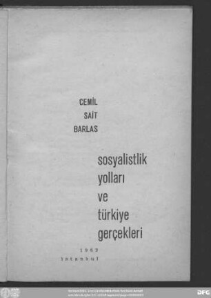 Sosyalistlik yolları ve Türkiye gerçekleri
