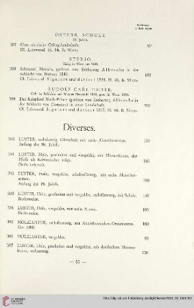 Diverses (Nr. 390-404)