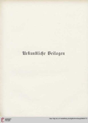 Urkundliche Beilagen