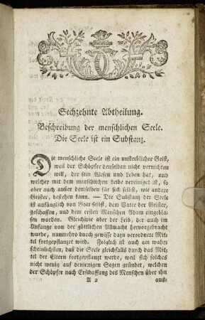 Sechzehnte Abtheilung.