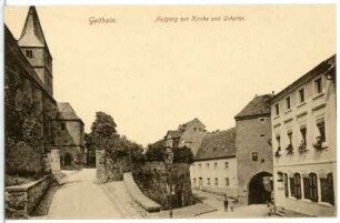 Geithain. Aufgang zu Kirche und Untertor