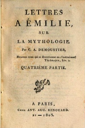 Lettres à Émilie, sur la mythologie, 4