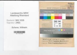 Entnazifizierung Wilhelm Scheve , geb. 29.10.1909 (Steiger)
