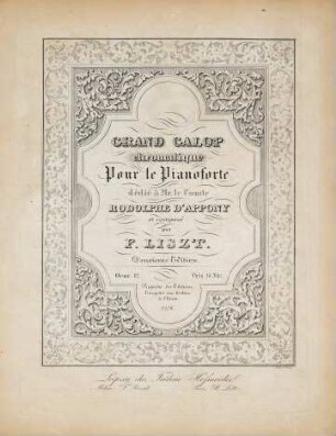 Grand galop chromatique : pour le pianoforte ; oeuv. 12