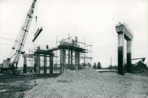 Wegüberführung auf der Bahnstrecke München-Augsburg, 1960