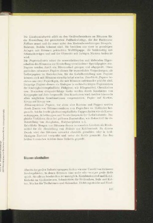 Bitumen allenthalben