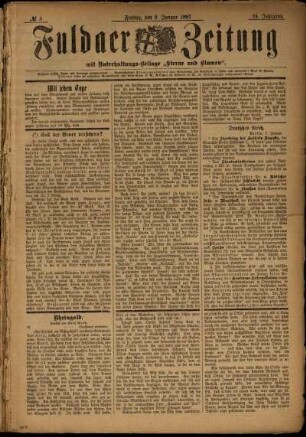 Ausgabe vom Freitag, den 08. Januar 1897.